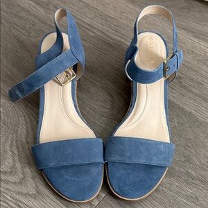 Cole Haan Women's Suede Blue Sandals